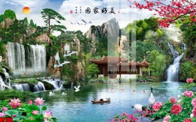 File gốc File tranh gốc in tranh tường nền tổng hợp H7136 (in ấn) màu sắc trung thực