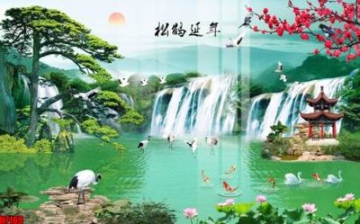 Ảnh gốc File tranh gốc in tranh tường nền tổng hợp H7189 (độ nét cao) in tráng gương