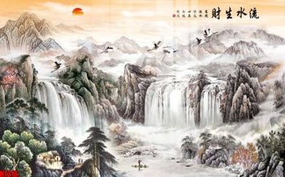 File tranh File tranh gốc in tranh tường nền tổng hợp H7216 (bản gốc) in lụa 3D