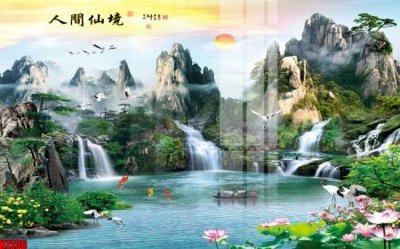 Ảnh gốc File tranh gốc in tranh tường nền tổng hợp H7236 (độ nét cao) in mica