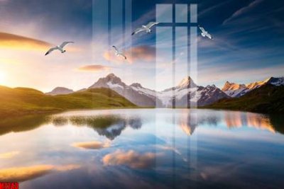 File gốc File tranh gốc in tranh tường nền tổng hợp H7243 (in 3D) cho trang trí