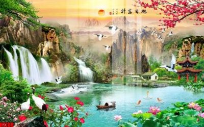 File tranh File tranh gốc in tranh tường nền tổng hợp H7280 (bản gốc) treo quán cafe