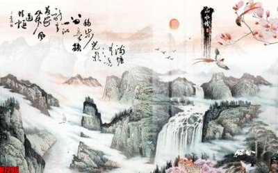 File gốc File tranh gốc in tranh tường nền tổng hợp H7296 (in lụa) trang trí tường