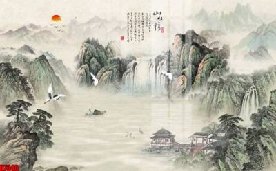 File gốc File tranh gốc in tranh tường nền tổng hợp H7340 (in tráng gương) ốp tường