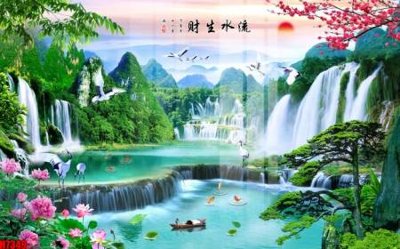 File gốc File tranh gốc in tranh tường nền tổng hợp H7349 (ảnh chi tiết) để in trần