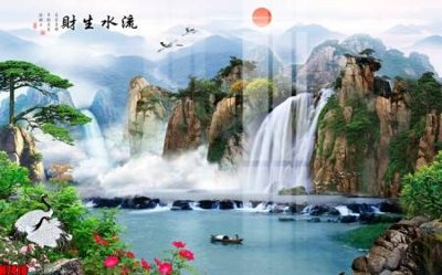 File gốc File tranh gốc in tranh tường nền tổng hợp H7418 (in tráng gương) ốp tường