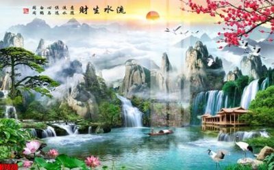 Ảnh gốc File tranh gốc in tranh tường nền tổng hợp H7420 (siêu chi tiết) để in ấn