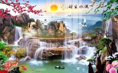 File in trần File tranh gốc in tranh tường nền tổng hợp H7457 (bản gốc) đại dương