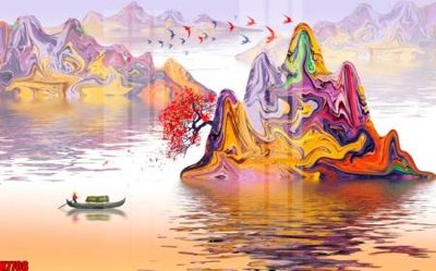 File gốc File tranh gốc tổng hợp tranh nền tường đẹp H7708 (in 3D) nghệ thuật