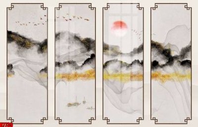 File tranh trang trí File tranh gốc tổng hợp tranh nền tường đẹp H7739 (file gốc)