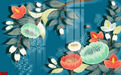 Tải file File tranh gốc tổng hợp tranh nền tường đẹp H7916 (gốc) làm file quảng cáo