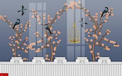 File gốc File tranh gốc tổng hợp tranh nền tường đẹp H7980 (trang trí) phòng làm việc