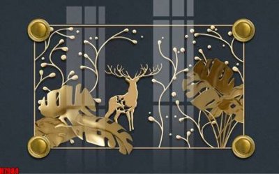 File tranh in trần 3D File tranh gốc tổng hợp tranh nền tường đẹp H7984 (ảnh gốc)