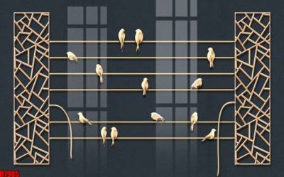 File tranh in trần 3D File tranh gốc tổng hợp tranh nền tường đẹp H7985 (ảnh gốc)