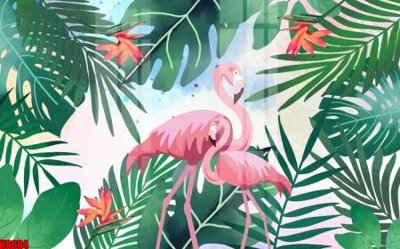 Tải file File tranh gốc tổng hợp tranh nền tường đẹp H8084 (PSD) cho in tranh 3D