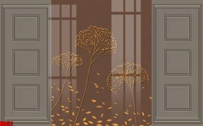 File gốc File tranh gốc tổng hợp tranh nền tường đẹp H8121 (in lụa) tranh mã đáo