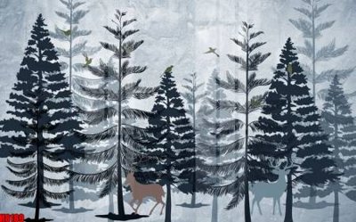 File in trần File tranh gốc tổng hợp tranh nền tường đẹp H8189 (bản gốc) trời sao