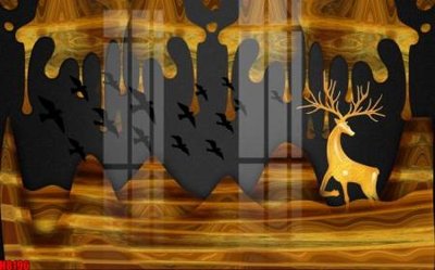 File PSD File tranh gốc tổng hợp tranh nền tường đẹp H8196 (gốc) nhiều lớp (multi-layer)