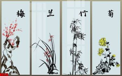 Tải file File tranh gốc tổng hợp tranh nền tường đẹp H8216 (PSD) cho in ấn quảng cáo