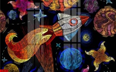 File gốc File tranh gốc tổng hợp tranh nền tường đẹp H8343 (phiên bản chuẩn) để in ấn