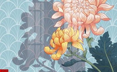 File tranh ảnh gốc File tranh gốc tổng hợp tranh nền tường đẹp H8383 dùng cho in khổ lớn