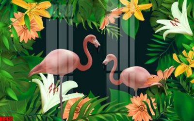 Ảnh gốc file in lụa File tranh gốc tổng hợp tranh nền tường đẹp H8437 chi tiết