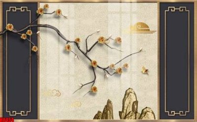 File gốc File tranh gốc tổng hợp tranh nền tường đẹp H8454 (vector) cho in ấn