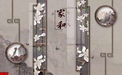 File gốc File tranh gốc tổng hợp tranh nền tường đẹp H8587 (in tráng gương) hiện đại