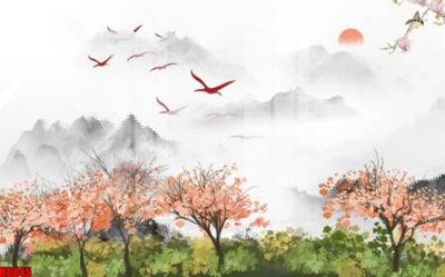 Download file gốc File tranh gốc tổng hợp tranh nền tường đẹp H8845 (in lụa) nghệ thuật