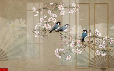 Hình ảnh gốc File tranh gốc tổng hợp tranh nền tường đẹp H8940 (để in khổ lớn)