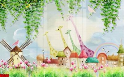 File tranh gốc File tranh gốc tổng hợp tranh nền tường đẹp H9006 chủ đề hiện đại