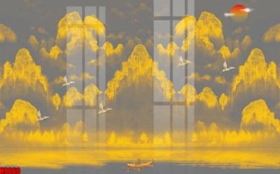 File gốc File tranh gốc tổng hợp tranh nền tường đẹp H9060 (cho in ấn) độc quyền