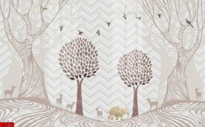 Ảnh gốc File tranh gốc tổng hợp tranh nền tường đẹp H9079 (độ nét cao) in mica