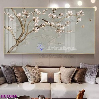 Download file File tranh hoa và chim tối giản trung quốc HC1044 (gốc) cho xưởng in