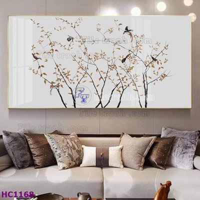 File gốc File tranh hoa và chim tối giản trung quốc HC1168 (AI/EPS) cho in ấn