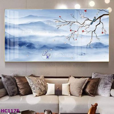 Tệp tin gốc File tranh hoa và chim tối giản trung quốc HC1175 (chất lượng) File tranh hoa và chim tối giản trung quốc HC1175