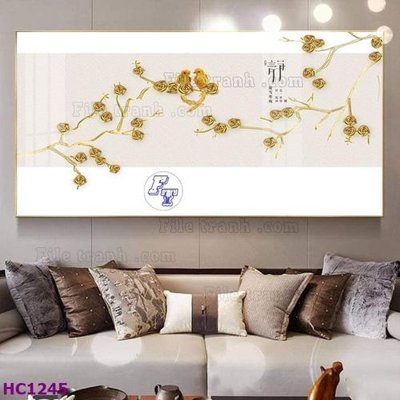 File gốc File tranh hoa và chim tối giản trung quốc HC1245 (thiết kế) cho in ấn