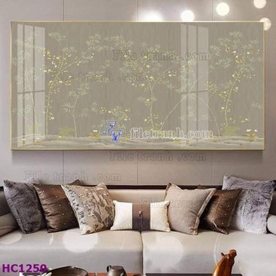 File PSD in ấn File tranh hoa và chim tối giản trung quốc HC1250 (chất lượng cao)