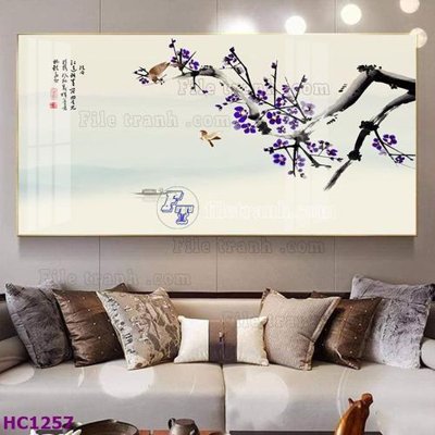 Download file gốc File tranh hoa và chim tối giản trung quốc HC1257 (dùng cho in ấn)