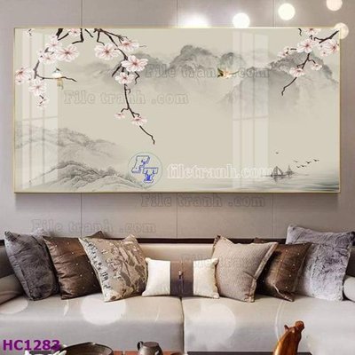 Download file File tranh hoa và chim tối giản trung quốc HC1283 (chuẩn in) chất lượng cao