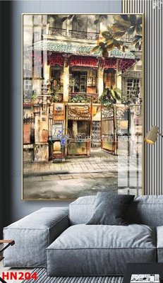 File tranh File tranh phố cổ hà nội xưa HN204 (bản gốc) treo tường
