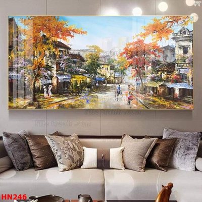 Tải file File tranh phố cổ hà nội xưa HN246 (ảnh gốc) file AI/EPS