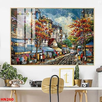 Mua file tranh gốc File tranh phố cổ hà nội xưa HN260 tại Filetranh.com