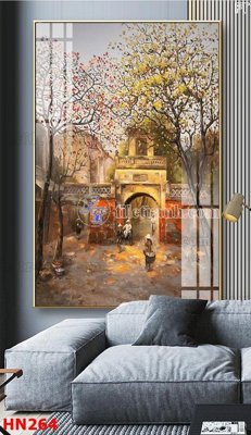 Hình ảnh file gốc File tranh phố cổ hà nội xưa HN264 (chất lượng cao)