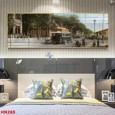 File gốc File tranh phố cổ hà nội xưa HN265 (PNG) không nền chất lượng