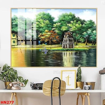 File gốc in ấn File tranh phố cổ hà nội xưa HN277 chuẩn màu CMYK