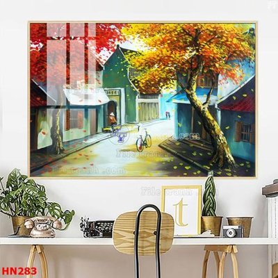 File tranh File tranh phố cổ hà nội xưa HN283 (gốc) chủ đề thành phố