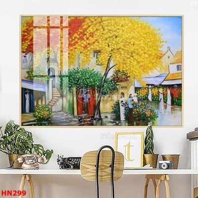 Download file tranh File tranh phố cổ hà nội xưa HN299 (file gốc PSD)