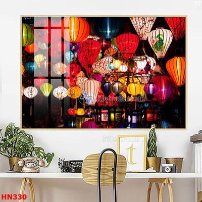 File ảnh File tranh phố cổ hà nội xưa HN330 (gốc) in backdrop sự kiện