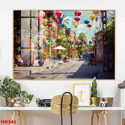 File tranh gốc File tranh phố cổ hà nội xưa HN341 (bản đẹp) độc quyền
